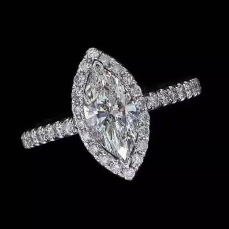 Cincin Solitaire Marquise Klasik