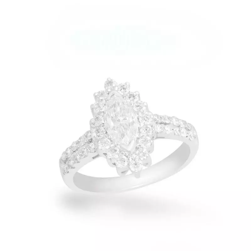 Cincin Halo Marquise